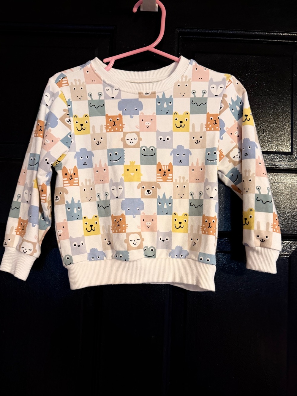 Little sleepies checkmates crew neck